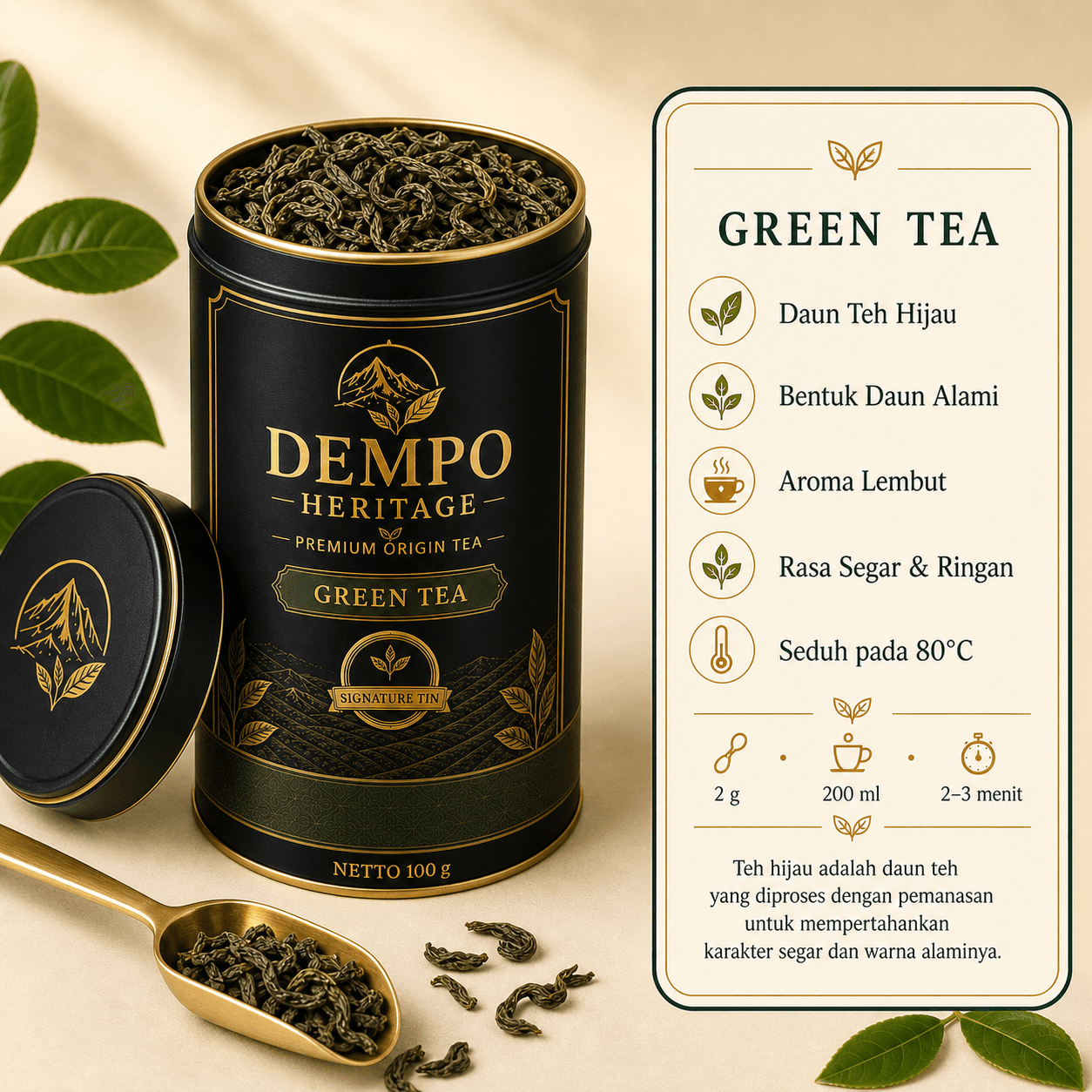 Green Tea — Signature Tin — 2